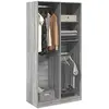 Image de vidaXL Garde-robe sonoma gris 100x50x200 cm bois d'ingénierie