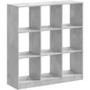 Image de vidaXL Bibliothèque Gris béton 102x32x108 cm Bois d'ingénierie