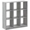 Image de vidaXL Bibliothèque Sonoma Gris 102x32x108 cm Bois d'ingénierie