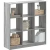 Image de vidaXL Bibliothèque sonoma gris 102x32x108 cm bois d'ingénierie
