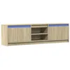 Image de Meuble TV avec LED chêne sonoma 180x34x50 cm bois d ingénierie