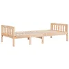 Image de vidaXL Lit pour Enfants sans Matelas 80x200 cm Bois de pin Massif, lit Simple, lit mi-Hauteur, lit en Bois, lit mi-Hauteur pour Enfants, Cadre de lit