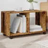 Image de vidaXL Armoire à roulettes vieux bois 72x33x42,5 cm bois d'ingénierie