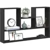 Image de vidaXL Étagère murale noir 99x15x60 cm bois d'ingénierie