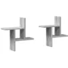 Image de vidaXL Étagères murales 2pcs Sonoma Gris 38x12x38 cm Bois d’ingénierie