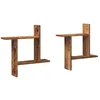 Image de vidaXL Étagères murales 2 pcs Vieux Bois 50x12x50 cm Bois d'ingénierie