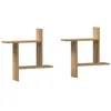 Image de vidaXL Étagères murales 2 pcs chêne Artisanal Bois d'ingénierie