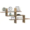 Image de vidaXL Étagère murale chêne artisanal 124,5x18x60,5 cm bois ingénierie
