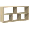 Image de vidaXL Étagère Murale chêne Sonoma 100x25x50 cm Bois d'ingénierie
