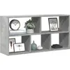 Image de vidaXL Étagère murale gris béton 100x25x50 cm bois d'ingénierie