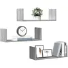 Image de vidaXL Étagères murales 3 pcs sonoma gris 58x18x18 cm bois ingénierie