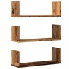 Image de vidaXL Étagères murales 3 pcs Vieux Bois 58x18x18 cm Bois d'ingénierie