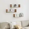 Image de vidaXL Étagères murales 3 pcs chêne artisanal bois d'ingénierie