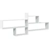 Image de vidaXL Étagère Murale Blanc 167,5x18x68 cm Bois d'ingénierie