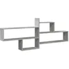 Image de vidaXL Étagère Murale Gris béton 167,5x18x68 cm Bois d'ingénierie