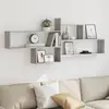 Image de vidaXL Étagère murale sonoma gris 167,5x18x68 cm bois ingénierie