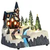 Image de vidaXL Décoration de Village de Noël Multicolore 20.5 x 17 x 21 cm, Salon, Décor de Noël Moderne, Ornement de Table Festif, Village de Noël, Décorations saisonnières