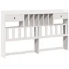 Image de vidaXL Tête de lit avec Rangement Blanc 180 cm Bois Massif de pin
