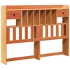 Image de vidaXL Tête de lit avec Rangement Cire Marron 150cm Bois Massif de pin