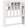 Image de vidaXL Tête de lit avec Rangement Blanc 75 cm Bois Massif de pin