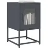 Image de vidaXL Table de chevet anthracite 36x39x60,5 cm acier laminé à froid