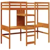 Image de vidaXL Cadre de lit superposé sans Matelas 75x190cm Bois de pin Massif, Cadre de lit Mezzanine, Cadre de lit de Cabine, Cadre de lit Mezzanine Simple
