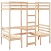 Image de vidaXL Lit Mezzanine avec Bureau et chaises 75x190 cm pin Massif