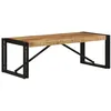 Image de vidaXL Table Basse 100x50x35 cm Bois de manguier Massif Brut, Table latérale, Table de Salon, Table d'accent, Bout de canapé, Table Centrale