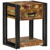 Image de vidaXL Cabinet de Chevet avec tiroir 2 pcs Multicolore 40 x 35 x 50 cm, Table de Nuit Rustique, Meuble de Rangement Compact, Dur, pour Organiser Votre Chambre