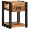 Image de vidaXL Cabinet de Chevet 2 pcs 40 x 35 x 50 cm Bois d'Acacia Massif, Rangement Rustique pour Chambre, Table de Nuit Compacte, Bureau Personnel, Meuble Pratique et Élégant