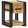 Image de vidaXL Cabinet de Chevet avec tiroir 2 pcs Marron 30 x 30 x 40 cm, Table de Nuit Rustique, Meuble de Rangement Compact, Dur, pour Organiser Votre Chambre