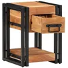 Image de vidaXL Cabinet de Chevet Marron 30 x 30 x 40 cm Bois d'acacia Massif, Table de Nuit Rustique, Meuble de Rangement Compact, Dur, pour Organiser Votre Chambre