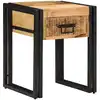 Image de vidaXL Table d'appoint 40 x 40 x 50 cm Bois de mangue massif