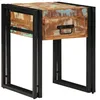 Image de vidaXL Table d'appoint avec tiroir 40 x 40 x 50 cm Bois Recyclé Solide, Table d'appoint Moderne pour Le Salon, Rangement Compact, Meuble Fonctionnel, Accent Robuste en métal
