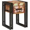 Image de vidaXL Table d'appoint avec tiroir 30 x 30 x 40 cm Bois Recyclé Solide
