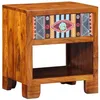 Image de vidaXL Buffet Multicolore 40 x 35 x 45 cm Bois d'acacia Massif, Buffet rectangulaire Moderne, Meuble en Acacia, Rangement élégant pour Salon, unité stylée d'organisation