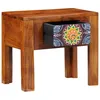 Image de vidaXL Table d'appoint avec tiroir Marron 40 x 30 x 36 cm, Table d'appoint Rustique, Meuble Compact, Rangement Durable, Bois, pièce d'accent, Fonctionnel, déco Cosy