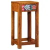 Image de vidaXL Guéridon téléphone Marron 35 x 35 x 75 cm Bois d'acacia Massif, Table d'appoint en Acacia, tiroir Compact, Style Moderne pour Chambre, Salon, Option de rangements colorés