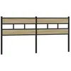 Image de vidaXL Tête de lit de Remplacement chêne Sonoma 180 cm Fer et Bois