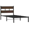 Image de vidaXL Cadre de lit sans Matelas avec tête de lit 90x200 cm, lit Simple, Meuble de Chambre à Coucher, lit d'invité, lit, Cadre de lit en métal
