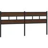 Image de vidaXL Tête de lit de Remplacement chêne Marron 180 cm Acier et Bois