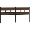 Image de vidaXL Tête de lit de Remplacement chêne Marron 200 cm Acier et Bois