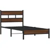 Image de vidaXL Cadre de lit sans Matelas chêne Marron 90x190cm Bois ingénierie