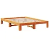 Image de vidaXL Cadre de lit sans Matelas Cire Marron 140x200cm Bois pin Massif