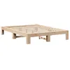 Image de vidaXL Cadre de lit sans Matelas 140x190 cm Bois de pin Massif