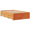 Image de vidaXL Cadre de lit sans Matelas avec tiroirs 120x200 cm Bois pin