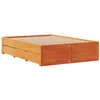 Image de vidaXL Cadre de lit sans Matelas avec tiroirs 140x190 cm Bois de pin