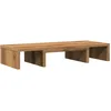 Image de vidaXL Support de moniteur réglable chêne artisanal bois d'ingénierie, support de moniteur réglable, support pour écran d'ordinateur, support d'ordinateur