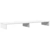 Image de vidaXL Support de moniteur blanc 100x27x10 cm bois d'ingénierie, support de moniteur pour bureau, étagère de moniteur, support de moniteur d'ordinateur