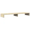 Image de vidaXL Support de moniteur chêne sonoma 100x27x10 cm bois d'ingénierie, support de moniteur pour bureau, étagère de moniteur, support de moniteur d'ordinateur